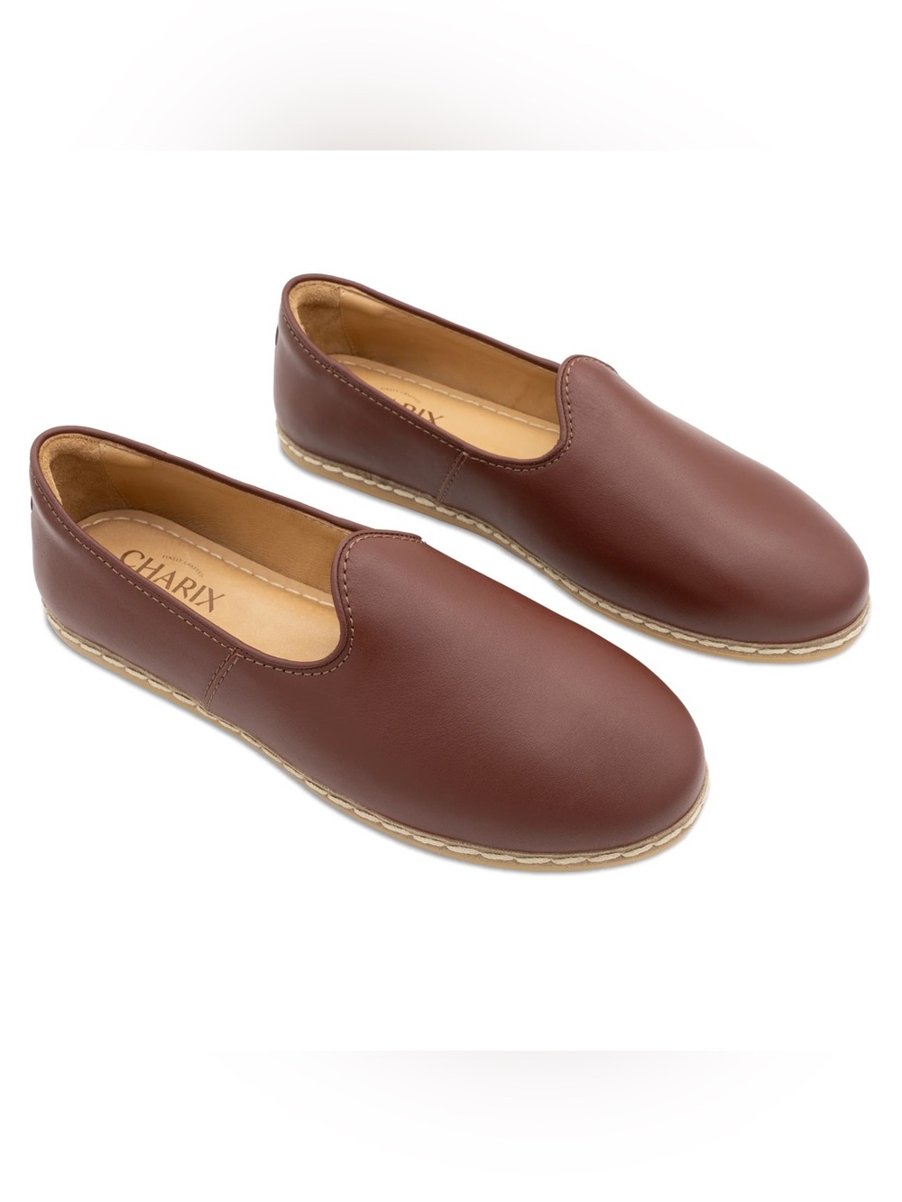 CHARIX Women’s Brown Slip-On Loafers size 39.5